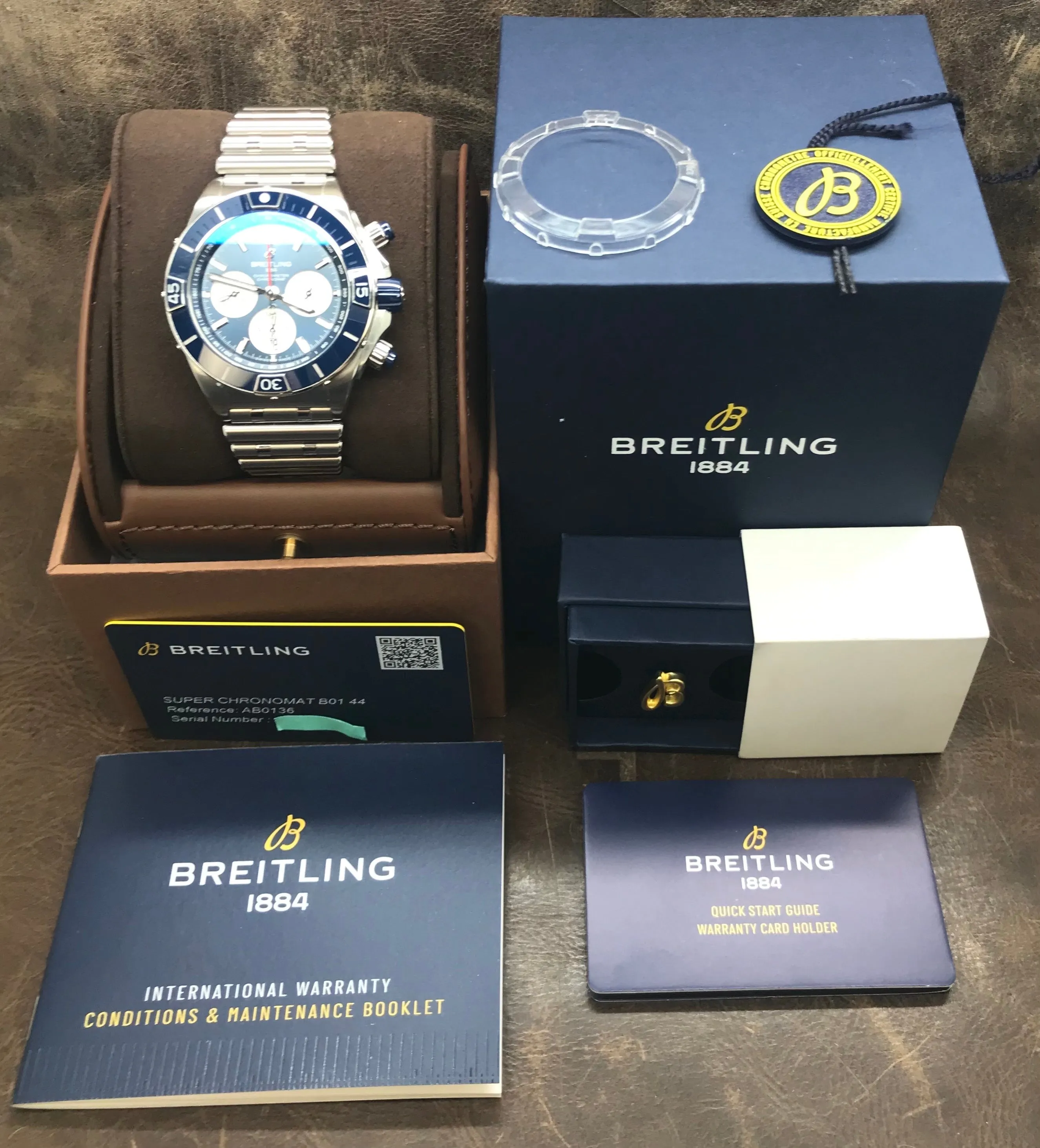Breitling Super Chronomat B01 AB0136161C1A1 Blue Dial Automatic Men's Watch