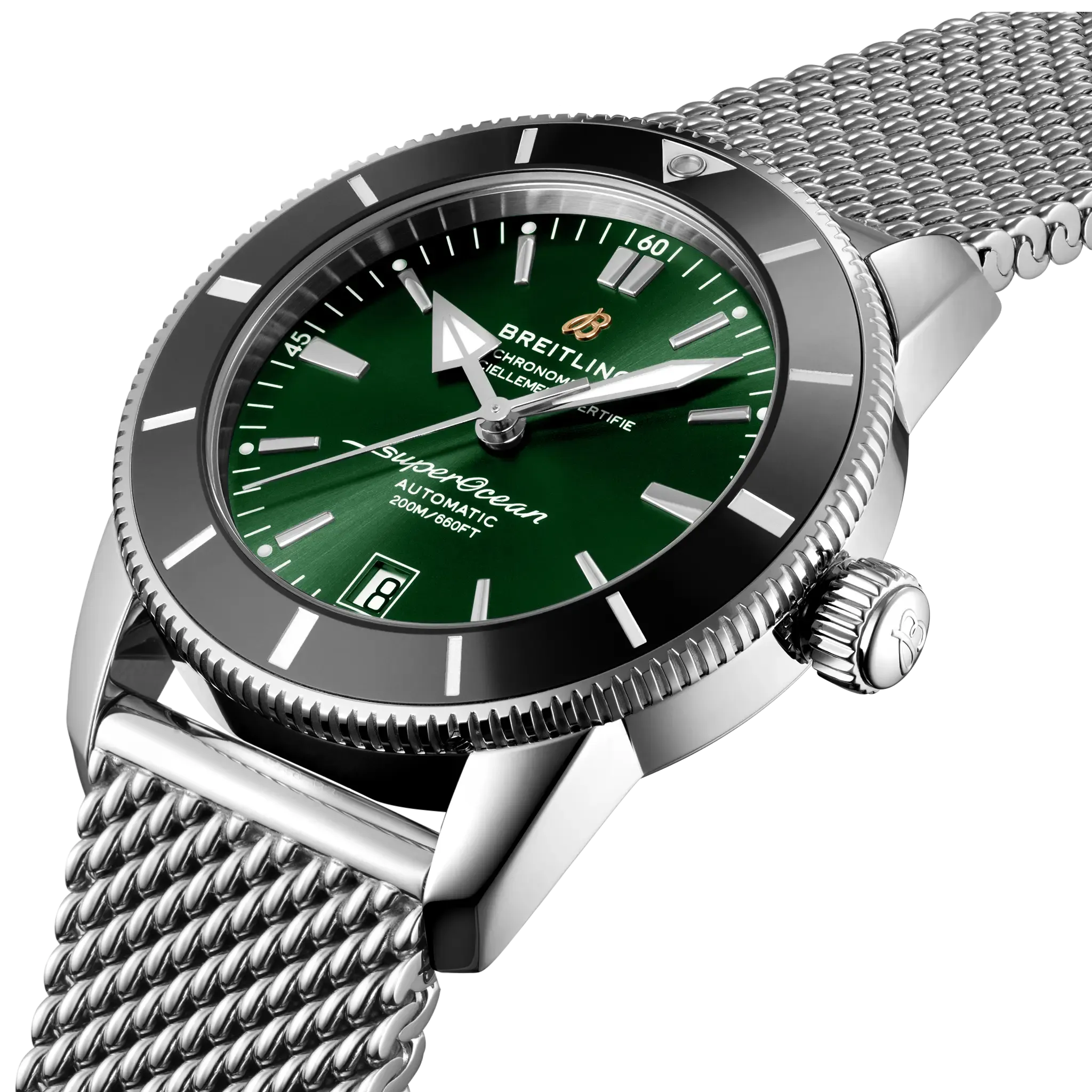 Breitling Superocean Heritage B20 Automatic 42 Watch with Green Dial