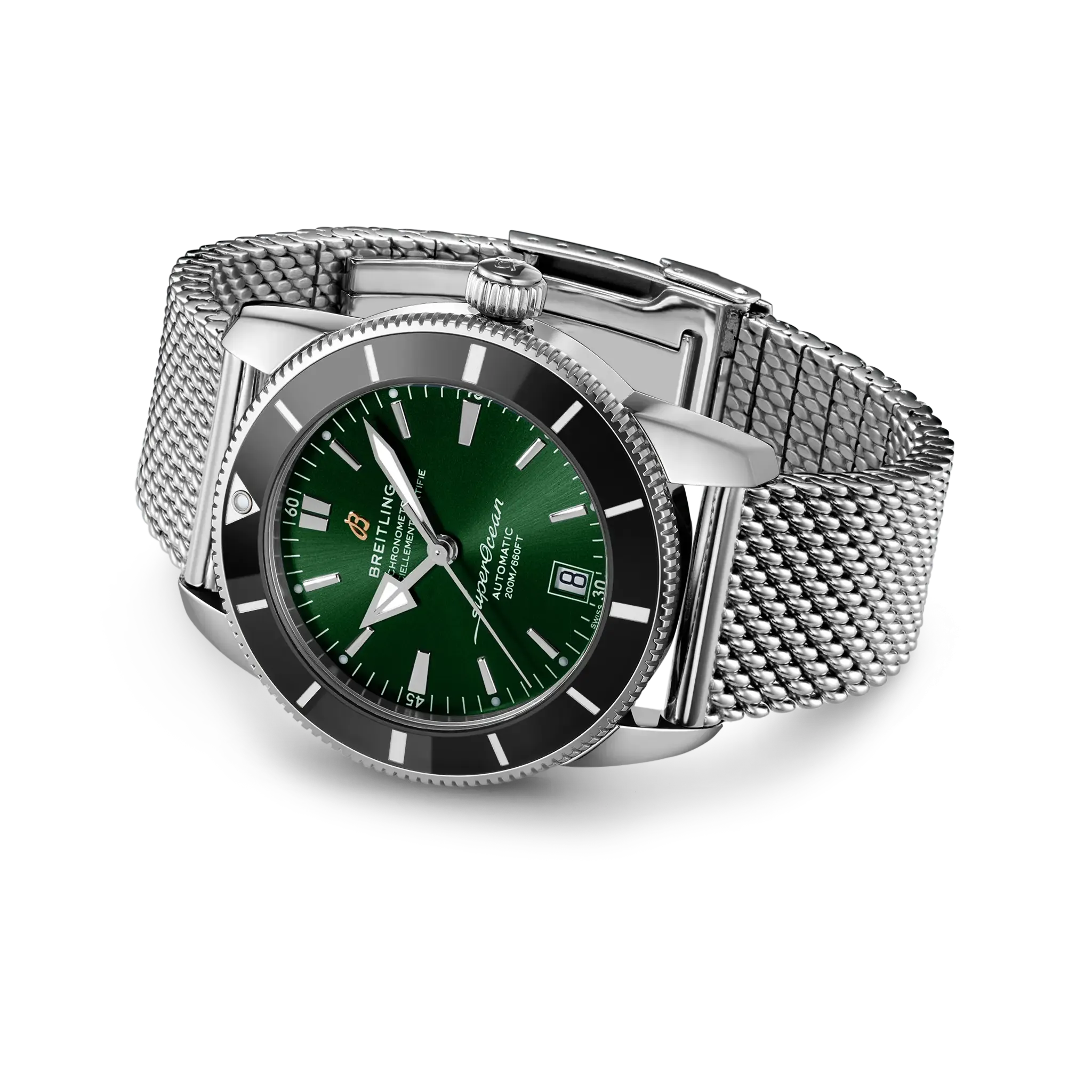 Breitling Superocean Heritage B20 Automatic 42 Watch with Green Dial