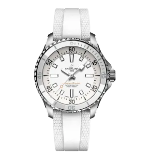 Breitling Superocean White on Rubber Watch, 36mm