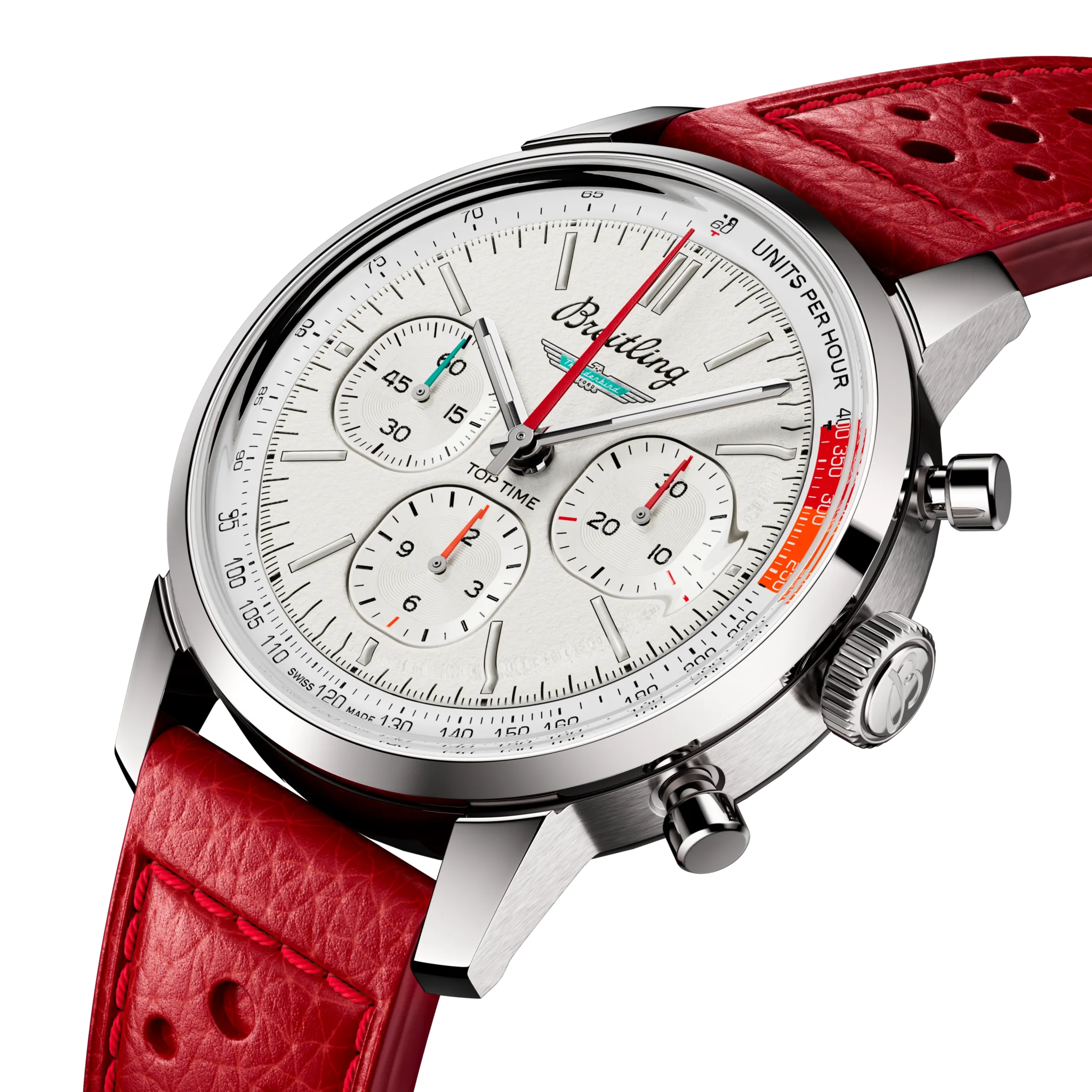 Breitling Top Time B01 Ford Thunderbird 41mm Watch with White Dial