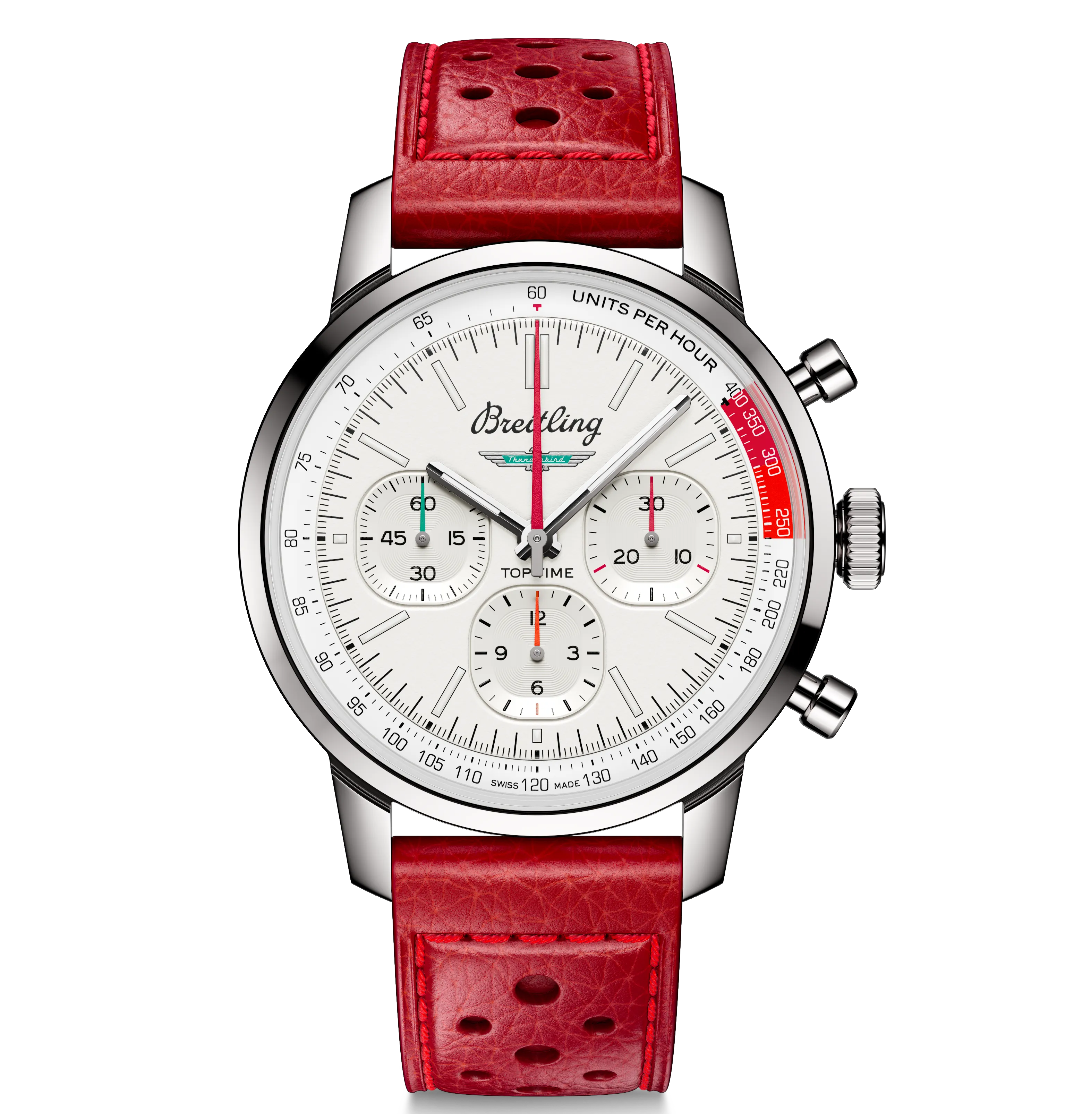 Breitling Top Time B01 Ford Thunderbird 41mm Watch with White Dial