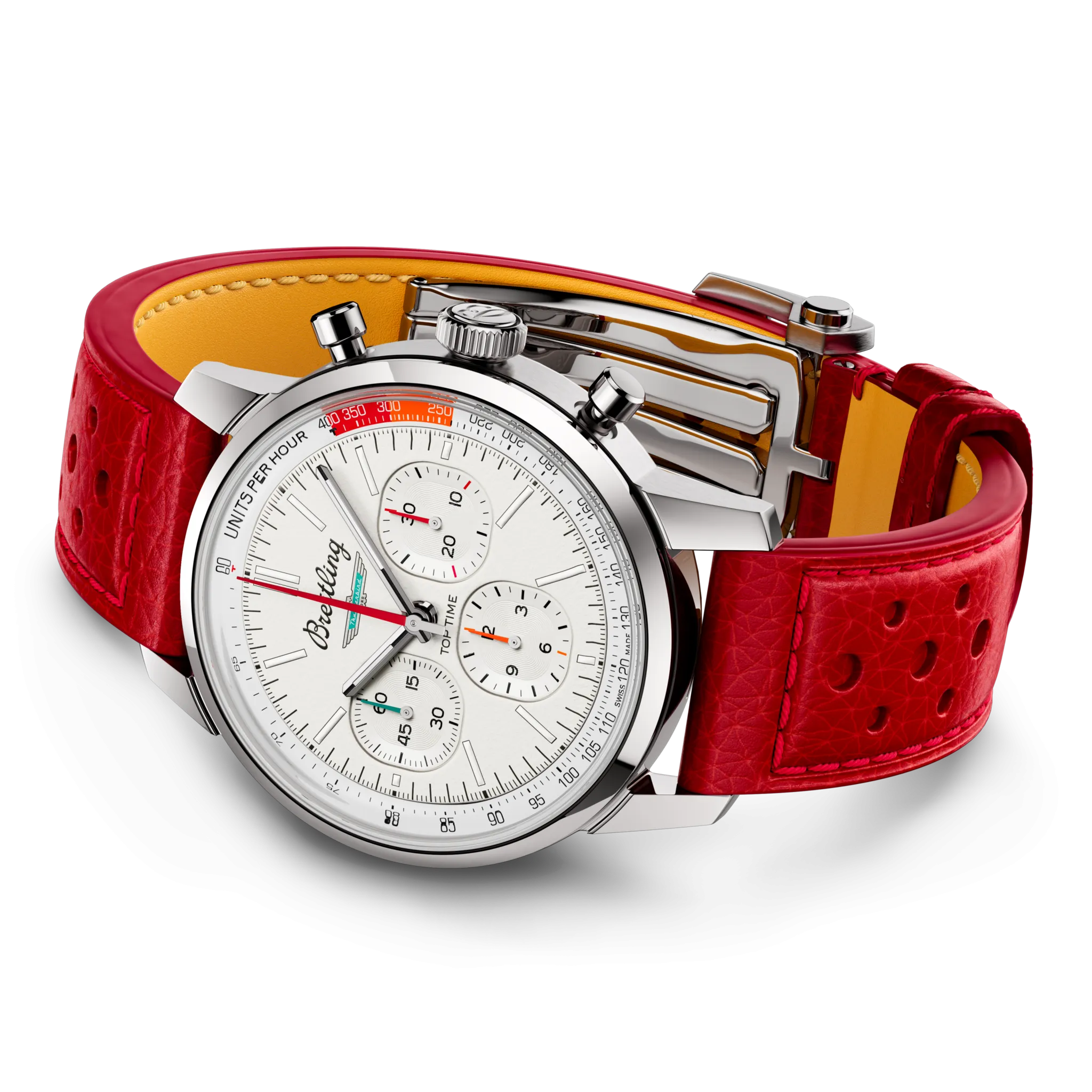 Breitling Top Time B01 Ford Thunderbird 41mm Watch with White Dial