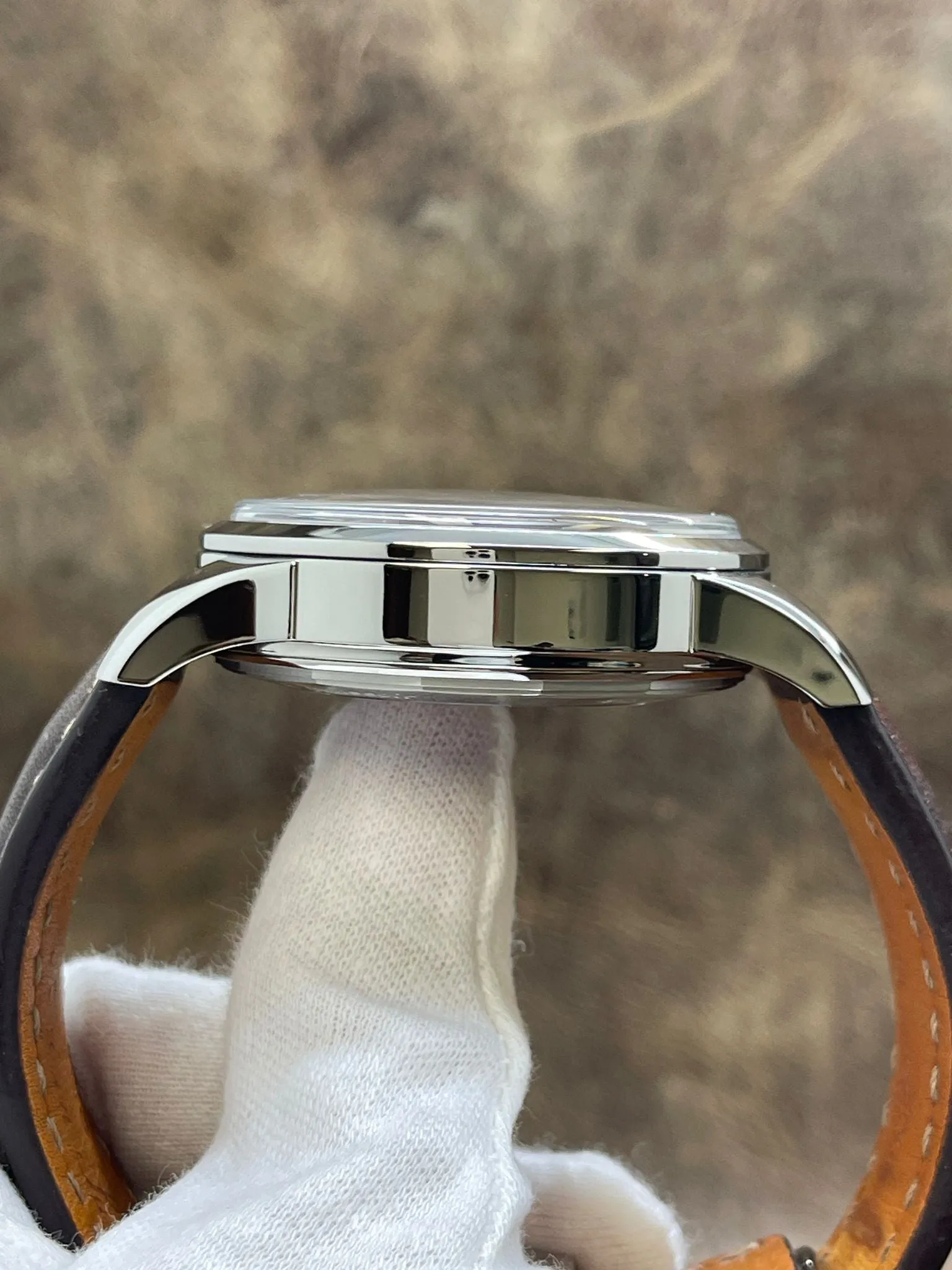 Breitling Transocean Chronograph 1915 AB1411 Silver Dial Manual Wind Men's Watch