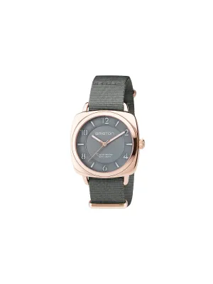Briston Clubmaster Chic Steel HMS Gold Grey Dial 36mm
