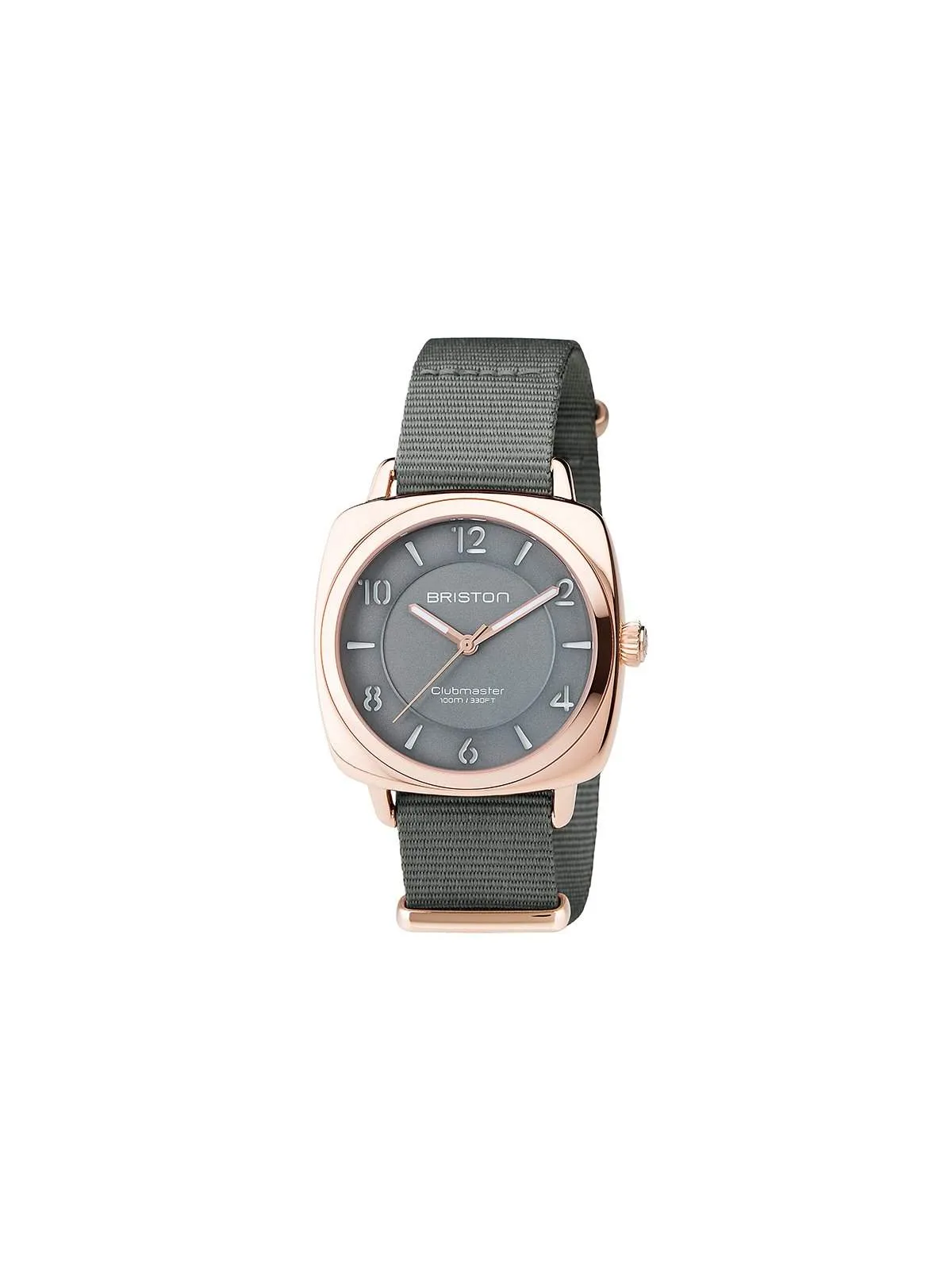 Briston Clubmaster Chic Steel HMS Gold Grey Dial 36mm