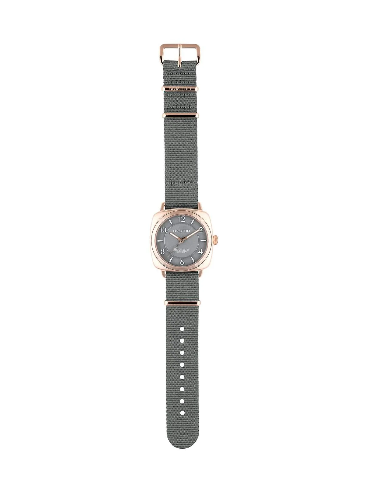 Briston Clubmaster Chic Steel HMS Gold Grey Dial 36mm