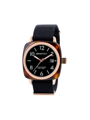 Briston Clubmaster Classic Acetate HMS Black Dial Rose Gold 40mm