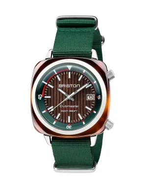Briston Clubmaster Diver Yachting Acetate Automatic HMS British Green 42mm