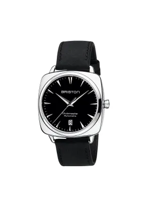 Briston Clubmaster Iconic Steel Automatic HMS Date Black Dial 40mm