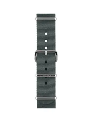 Briston Nato Strap Grey Polished Steel 18mm