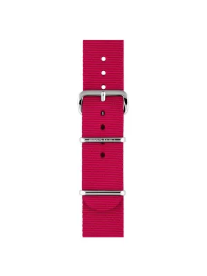 Briston Nato Strap Raspberry Polished Steel 20mm