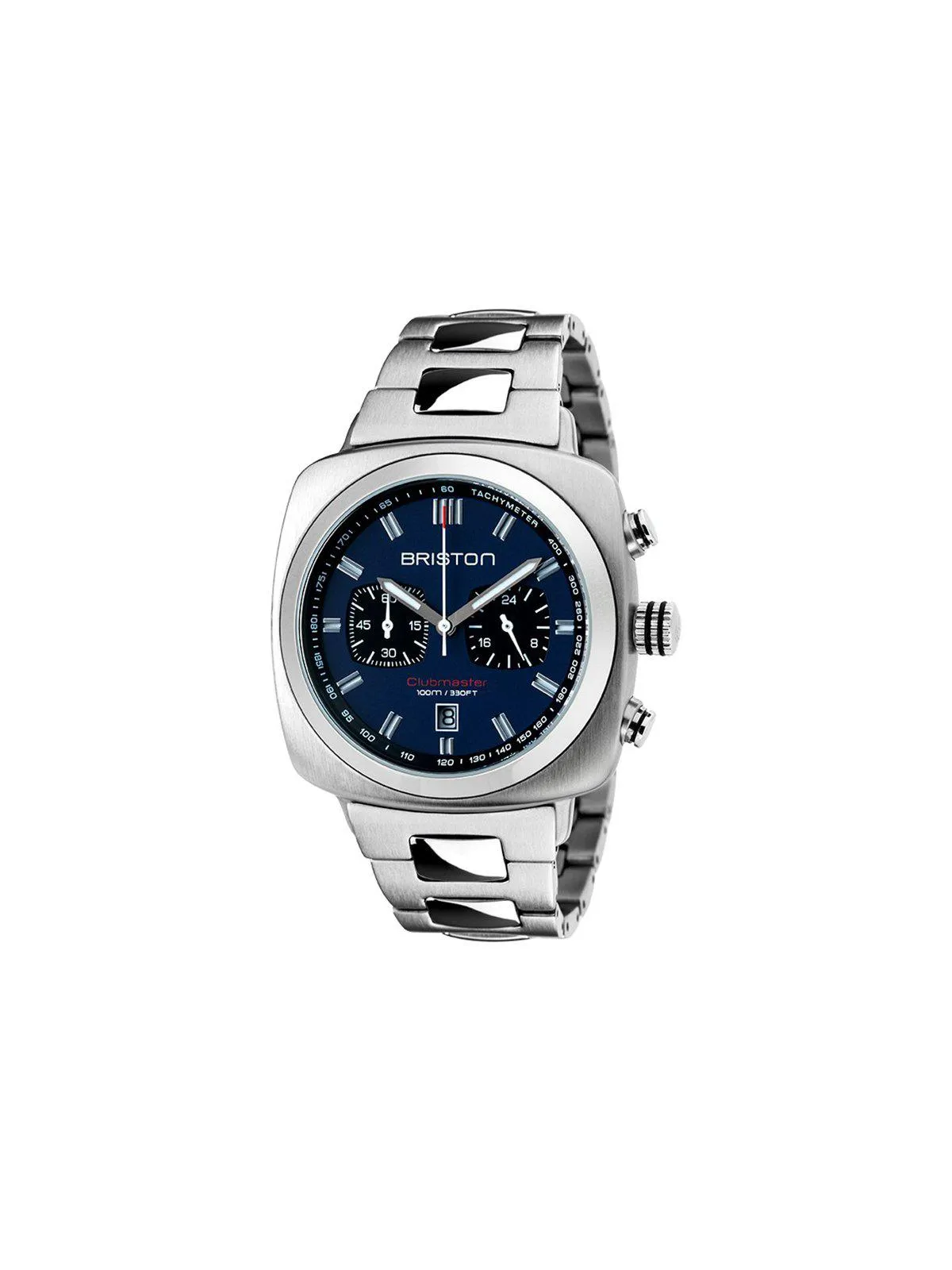 Briston Steel Bracelet Silver for Clubmaster Sport 20mm