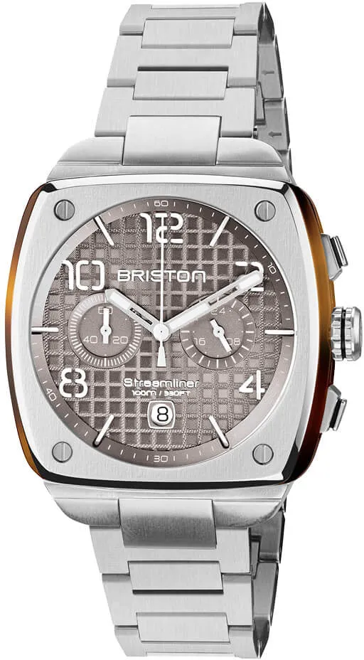 Briston Streamliner Urban Chrono Steel Grey Taupe Watch