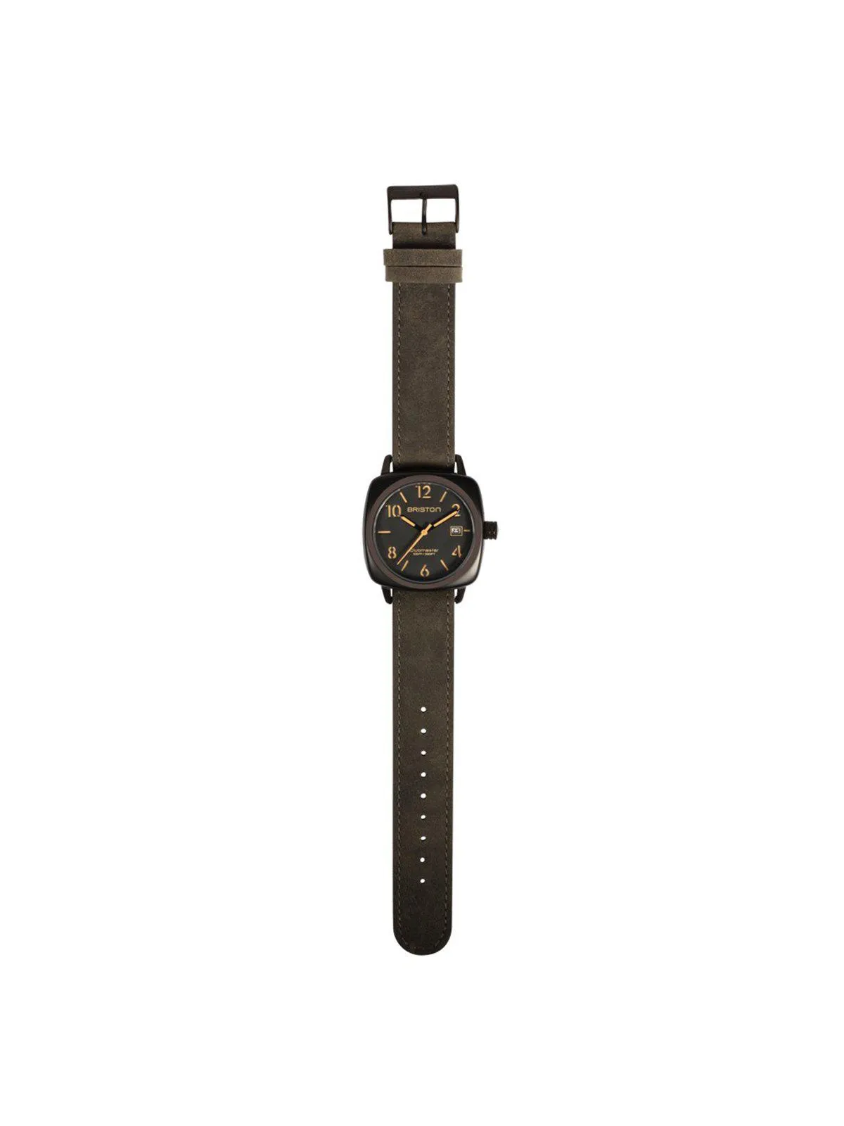 Briston Vintage Leather Strap Black PVD 20mm