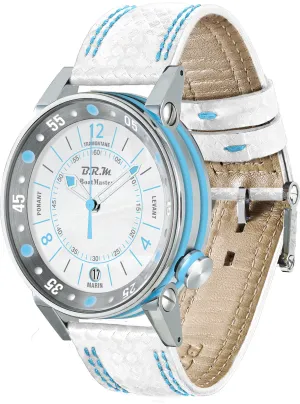 B.R.M. Watches Boat Master BM2 34mm White Watch