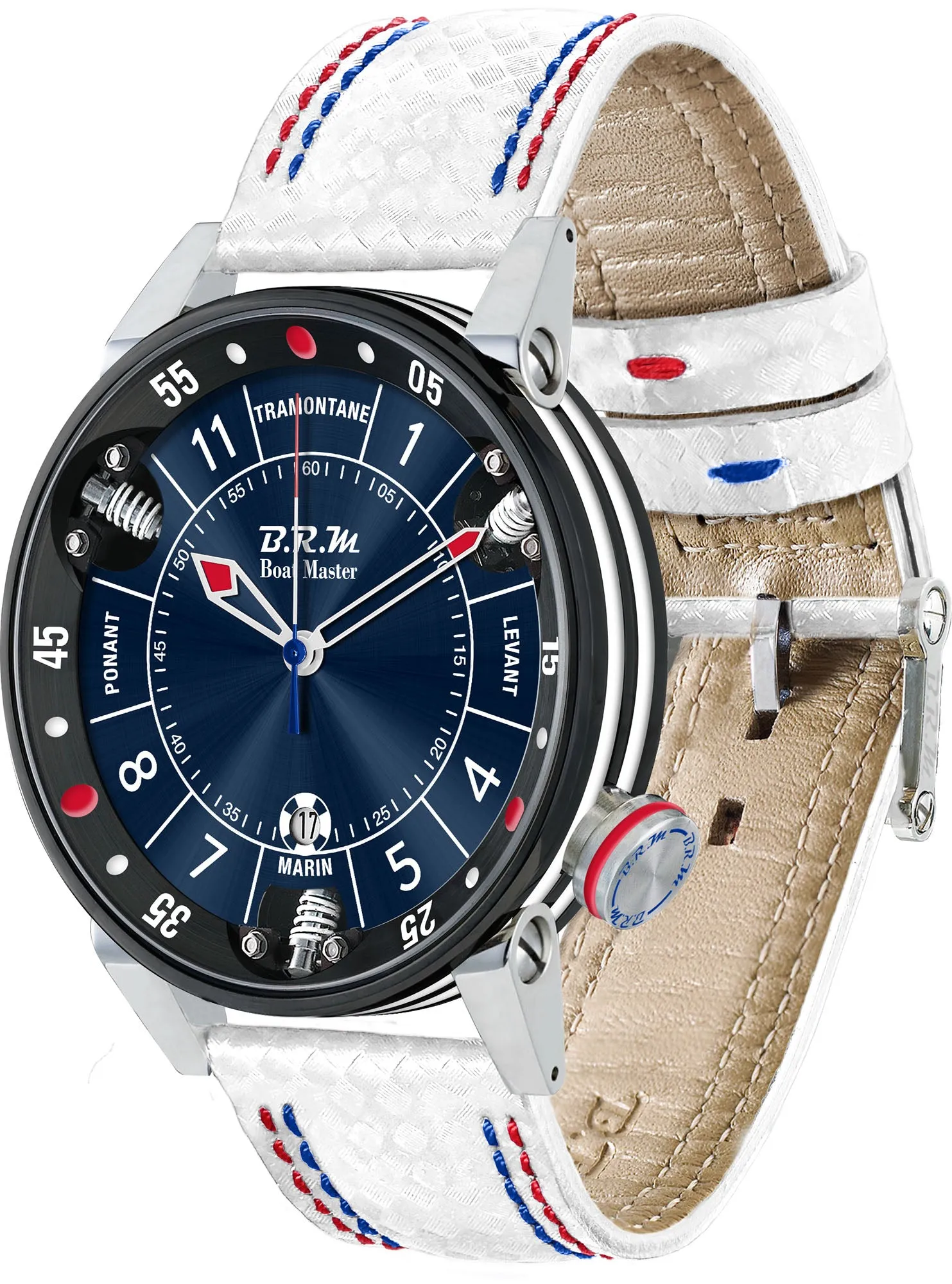 B.R.M. Watches Boat Master Chronograph Blue Sun Watch