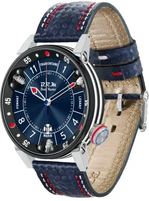B.R.M. Watches Boat Master Chronograph Blue Sun Watch