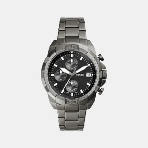 Bronson Men Quartz Black Dial Chronograph Stainless Steel Watch FS5852