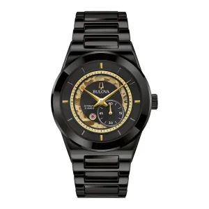 Bulova Millennia Automatic Mens Black tone Ceramic Watch