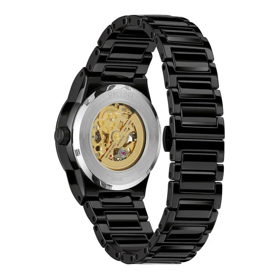 Bulova Millennia Automatic Mens Black tone Ceramic Watch