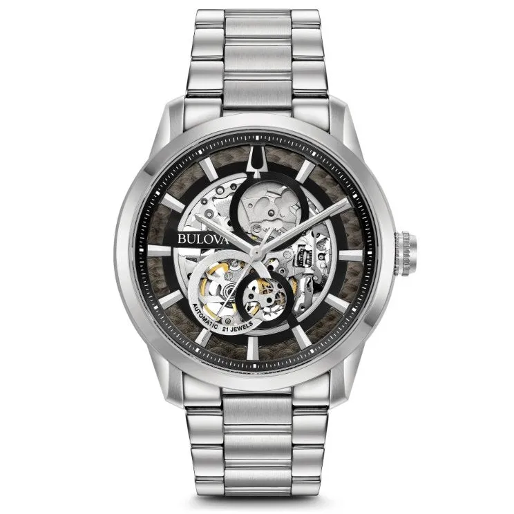 Bulova Sutton Mens Automatic Stainless Steel Watch