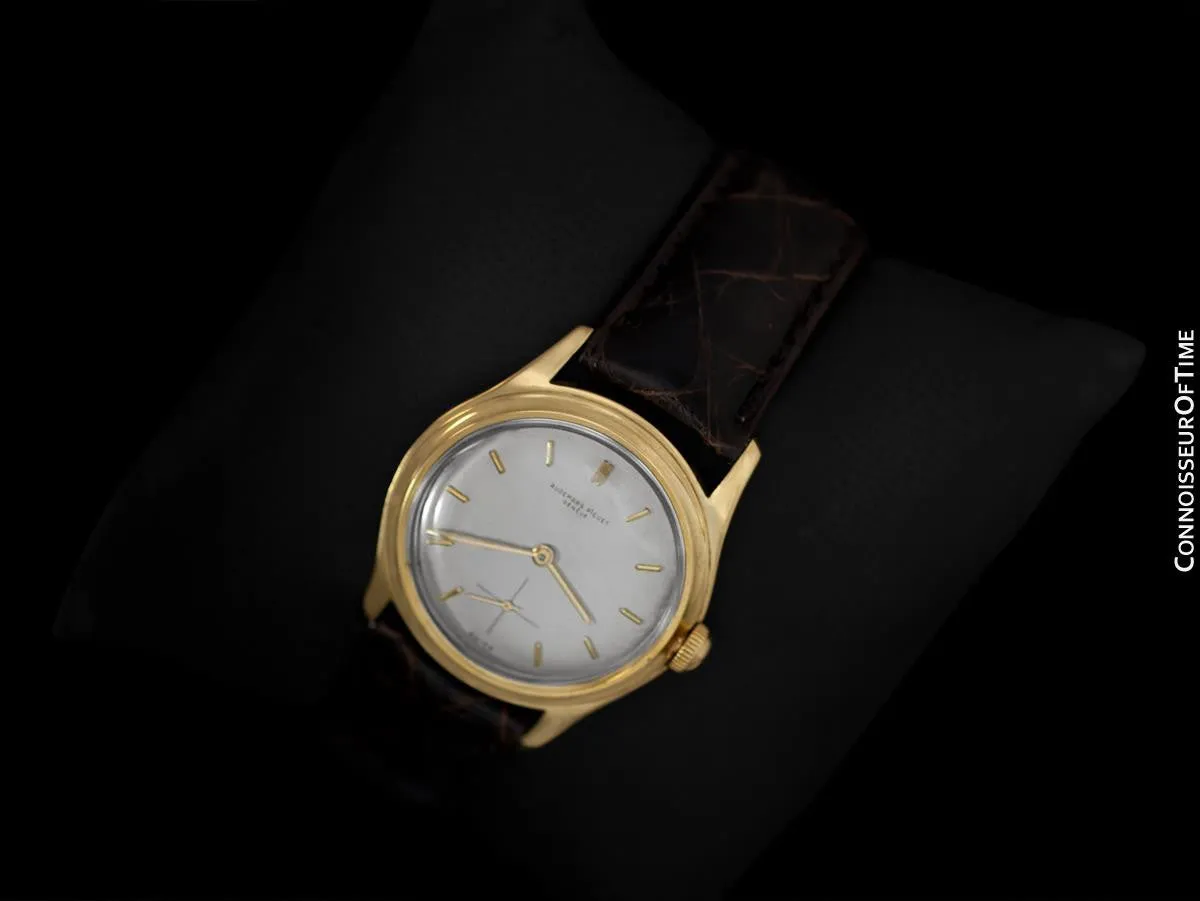 c. 1950 Audemars Piguet Calatrava Vintage Mens Antimagnetic Waterproof Style Dress Watch - 18K Gold