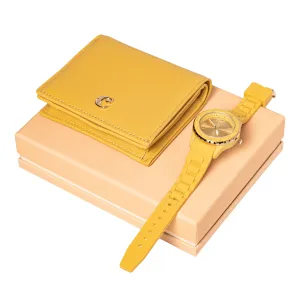 Cacharel CPLN333S-Set Albane Yellow (lady purse & watch)