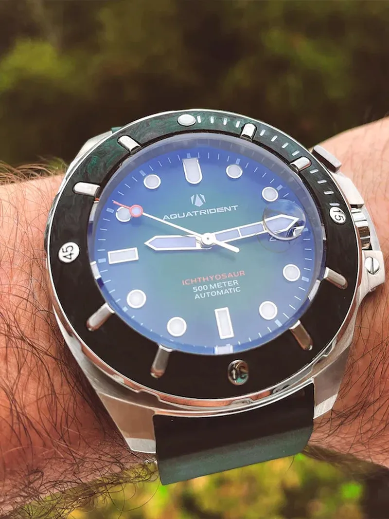 Carbon Fibre 45MM Deep Dive Men'S Luxury Leisure Watch NH35 Automatic Mechanical Sapphire Watch 500M Waterproof