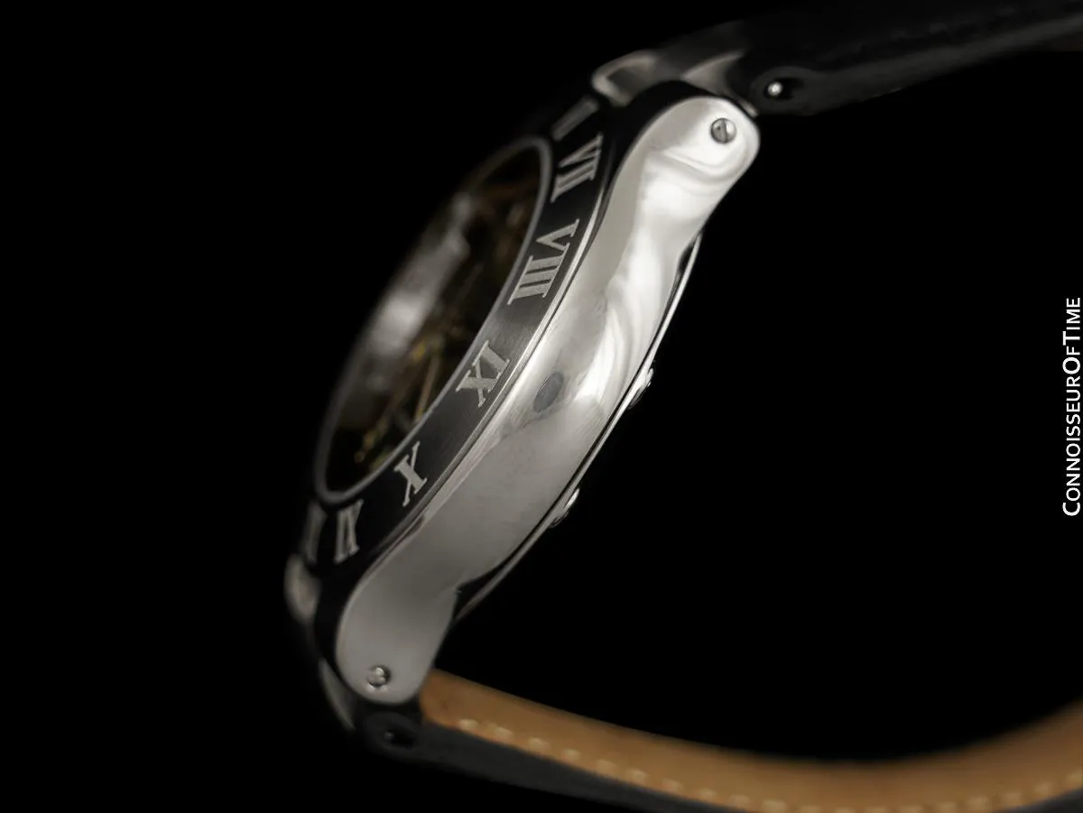 Cartier 21C Mens Chronoscaph Chronograph, Ref. 2424 - Stainless Steel