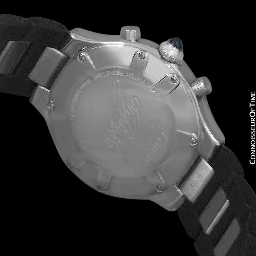 Cartier 21C Mens Chronoscaph Chronograph, Ref. 2424 - Stainless Steel