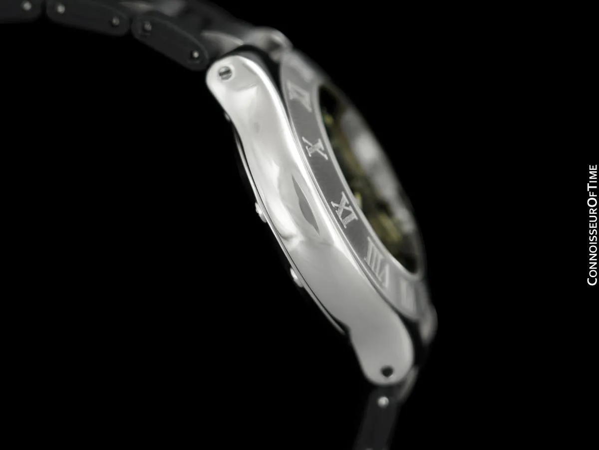 Cartier 21C Mens Chronoscaph Chronograph, Ref. 2424 - Stainless Steel