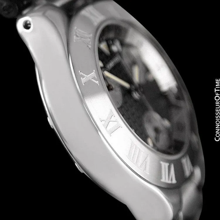Cartier 21C Mens Chronoscaph Chronograph, Ref. 2424 - Stainless Steel
