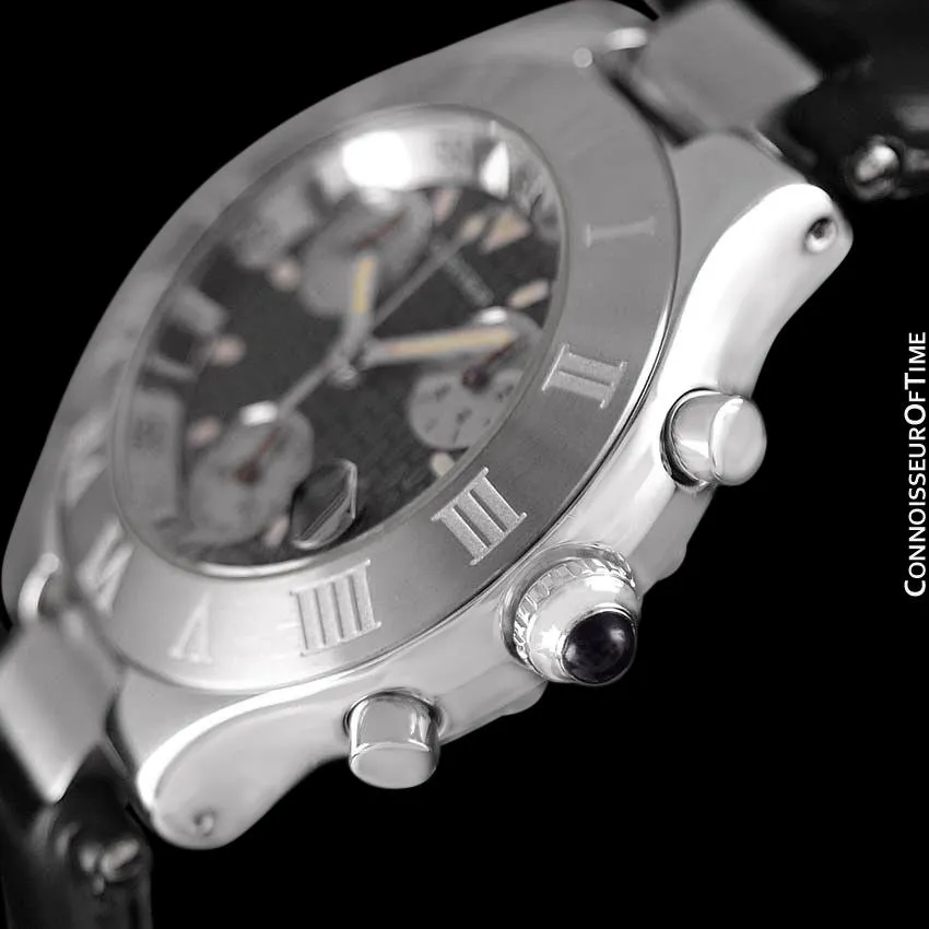 Cartier 21C Mens Chronoscaph Chronograph, Ref. 2424 - Stainless Steel