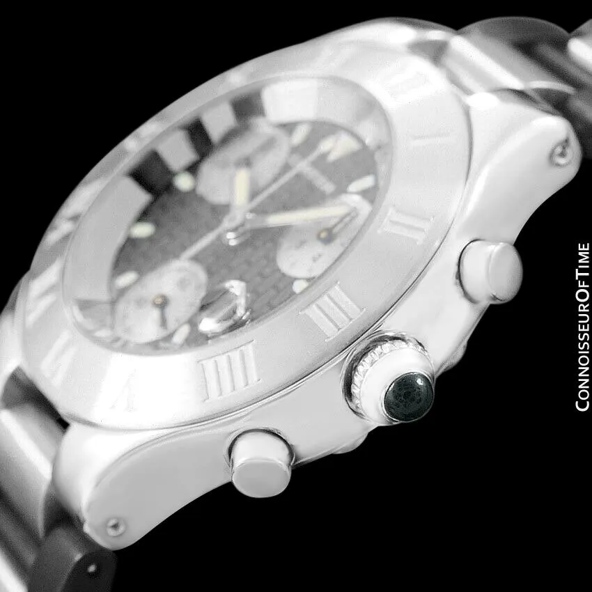 Cartier 21C Mens Chronoscaph Chronograph, Ref. 2424 - Stainless Steel