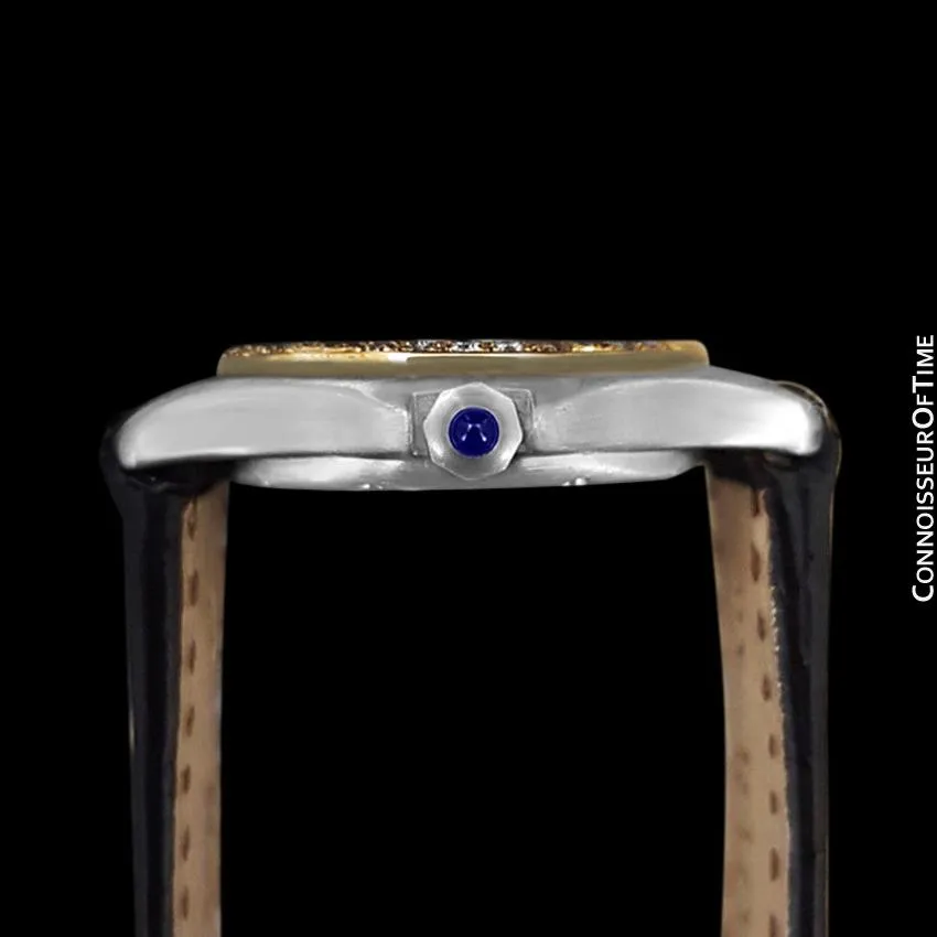 Cartier Cougar (Panthere) Ladies Watch - Stainless Steel, 18K Gold & Diamonds