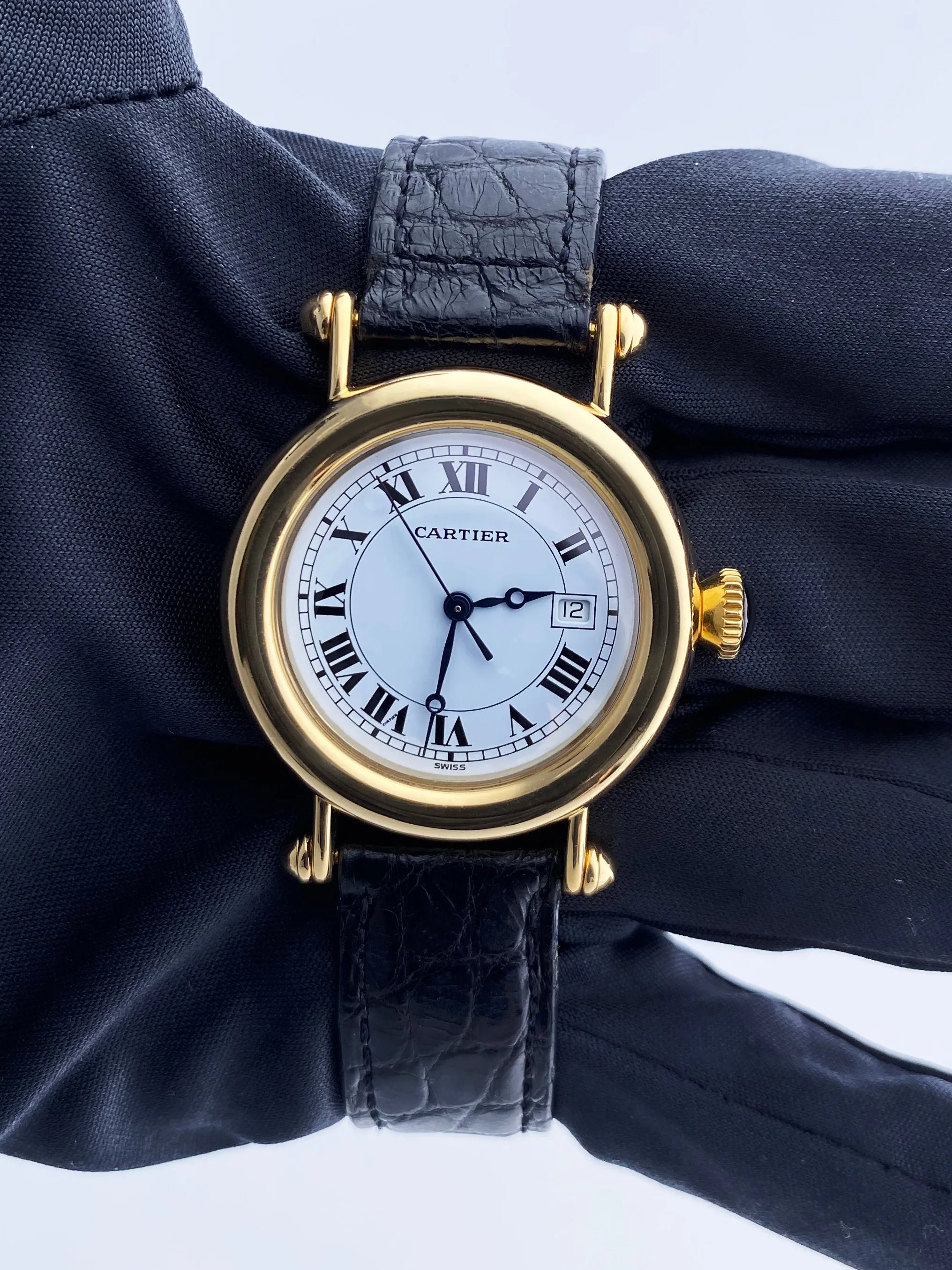 Cartier Diabolo 1420 18K Yellow Gold Ladies Watch