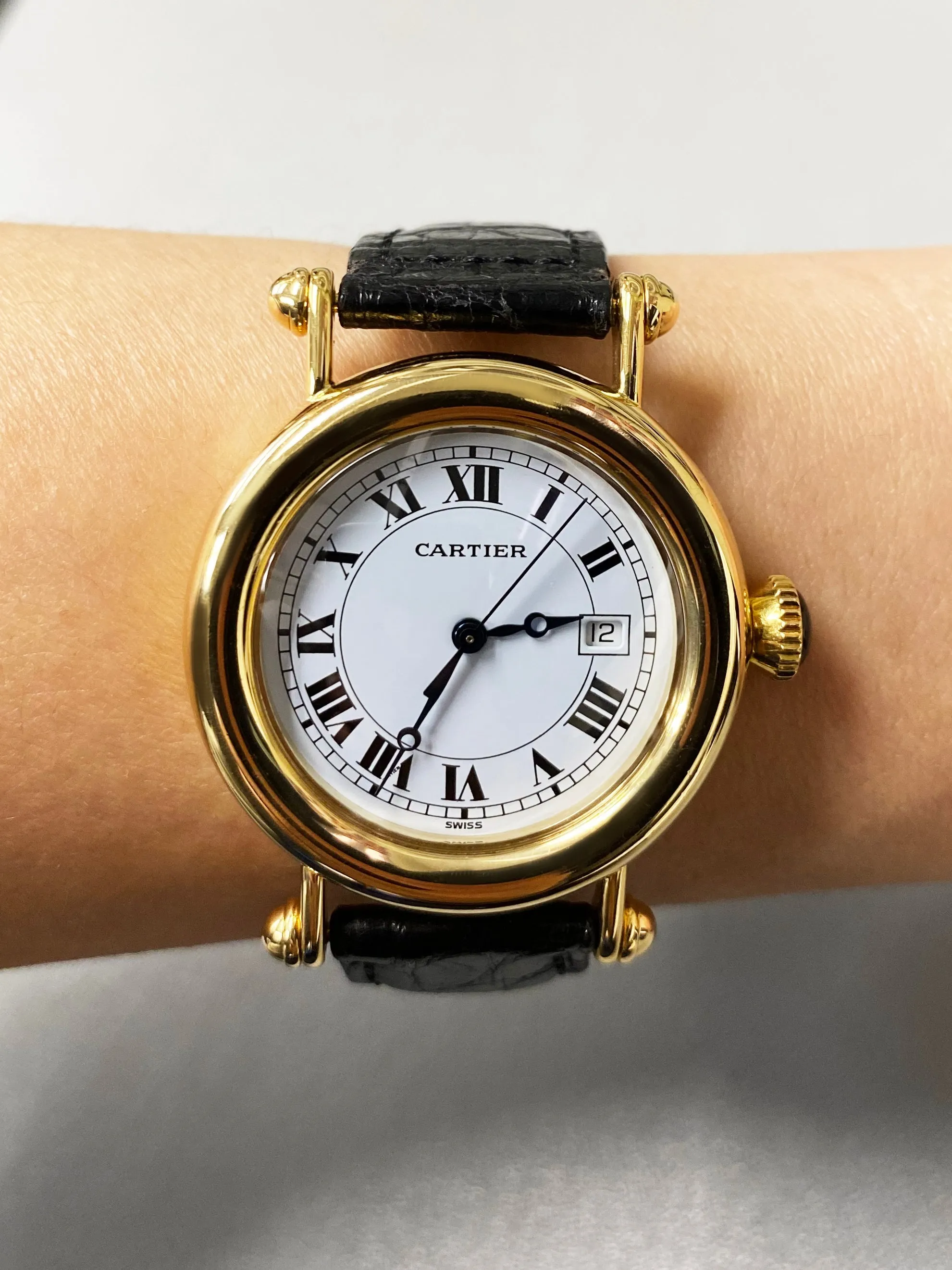 Cartier Diabolo 1420 18K Yellow Gold Ladies Watch