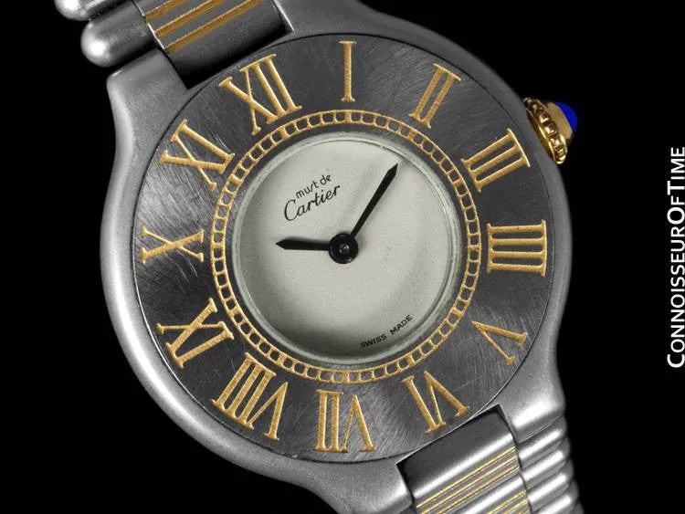 Cartier Must De 21C Ladies Watch - Stainless Steel & 18K Gold