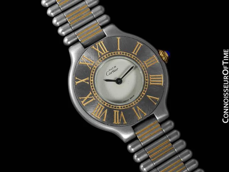 Cartier Must De 21C Ladies Watch - Stainless Steel & 18K Gold