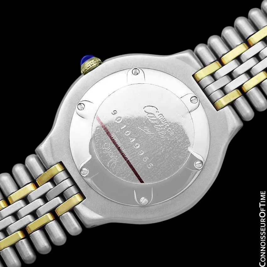 Cartier Must De 21C Mens Midsize Unisex Watch - Stainless Steel & 18K Gold