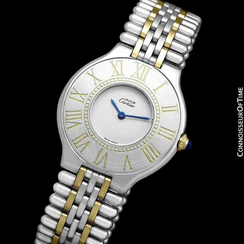 Cartier Must De 21C Mens Midsize Unisex Watch - Stainless Steel & 18K Gold