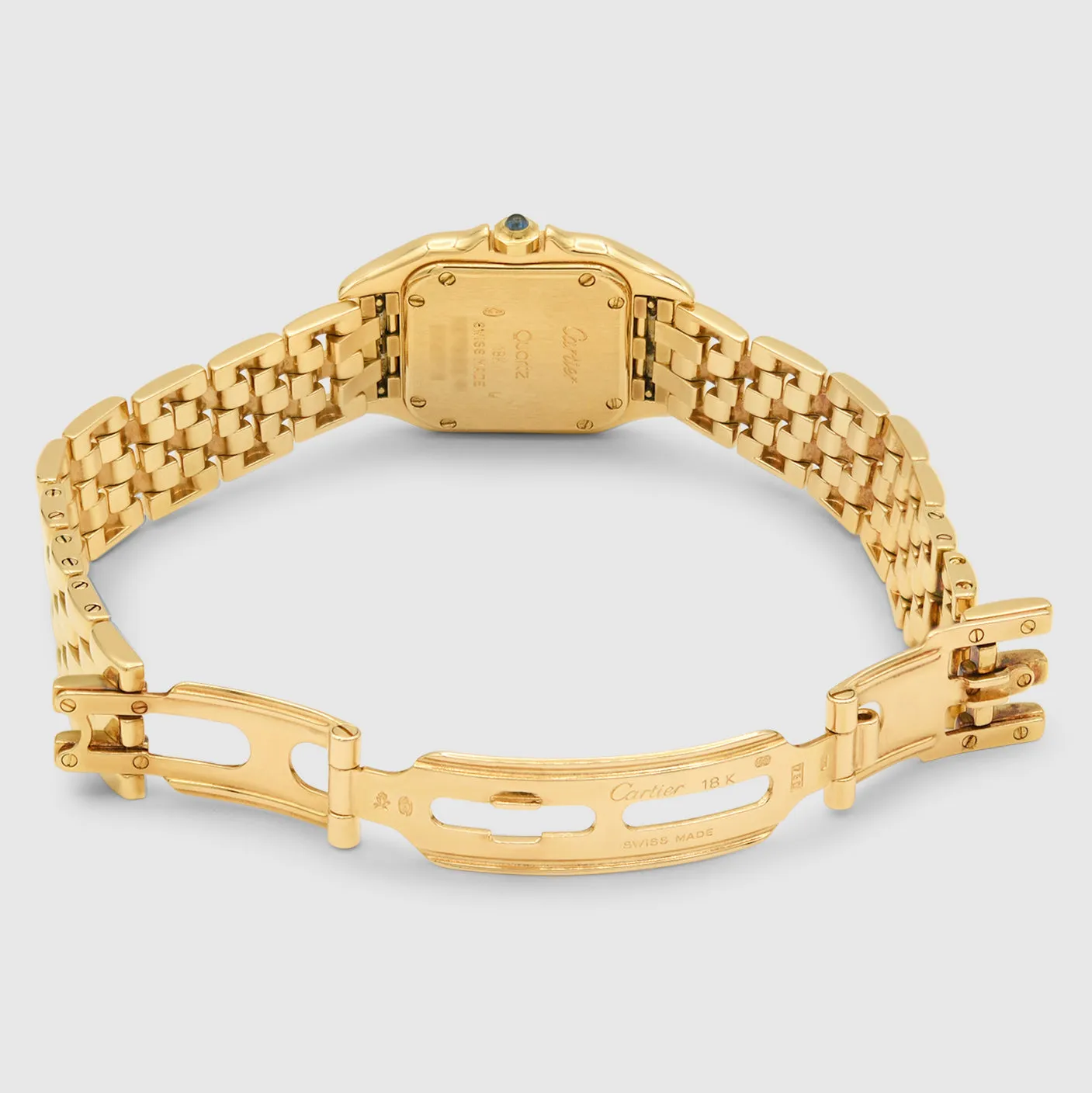 Cartier Panthere Diamond Watch - 18k Yellow Gold - Small Women's Model - 0.45