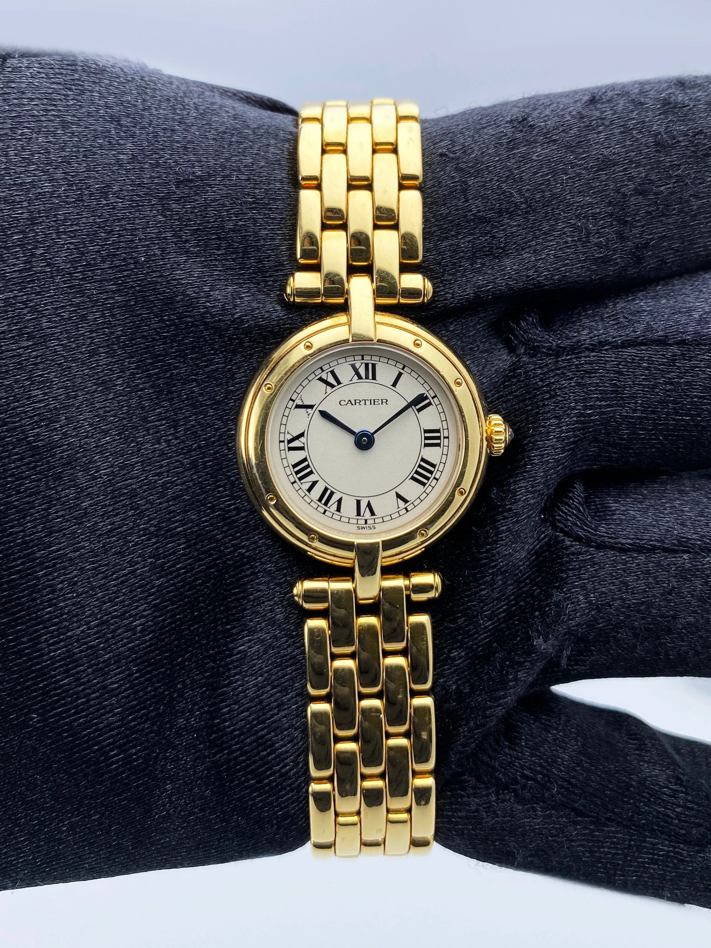 Cartier Panthere Vendome 18K Yellow Gold Ladies Watch With Box