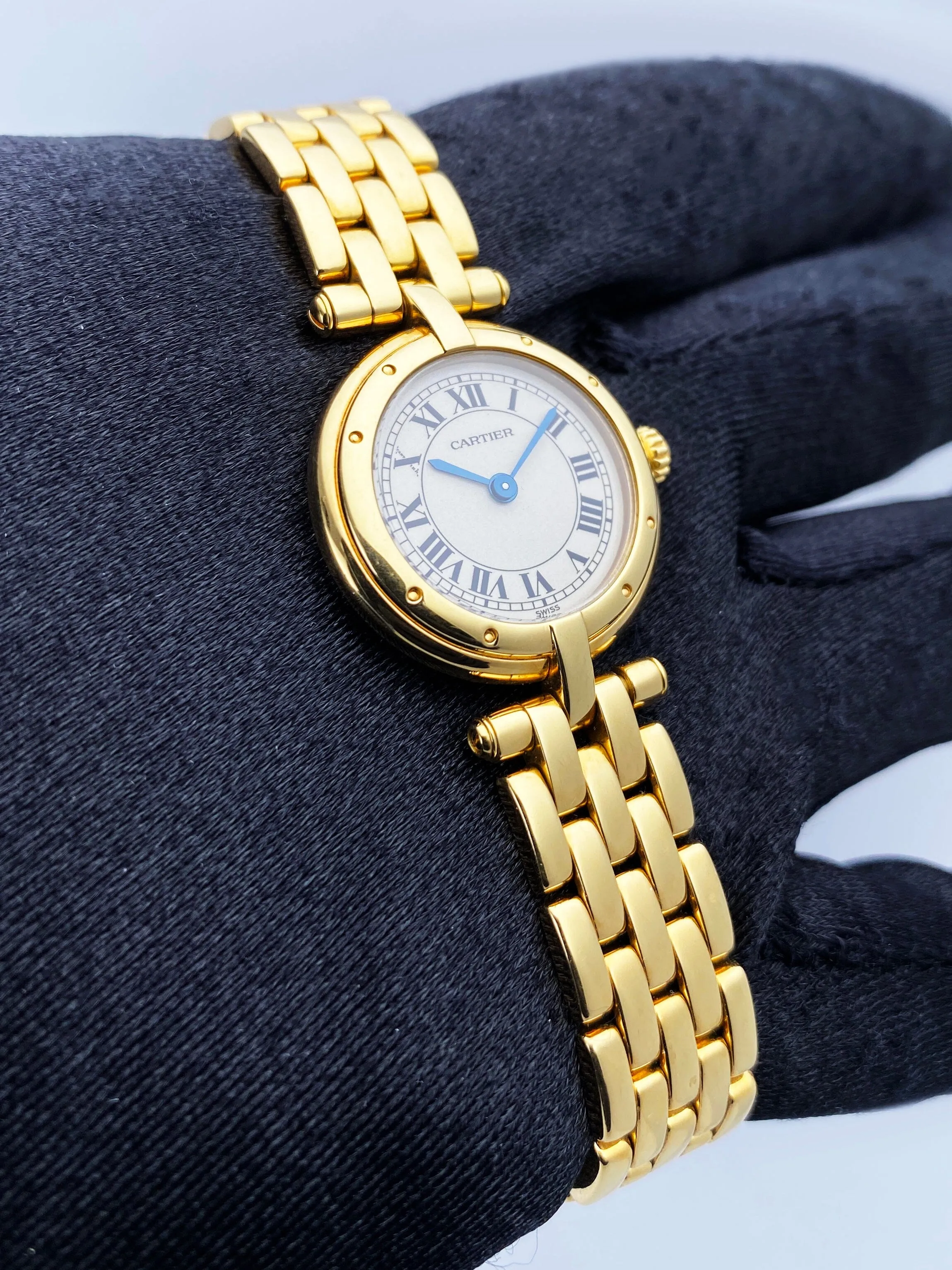 Cartier Panthere Vendome 18K Yellow Gold Ladies Watch With Box