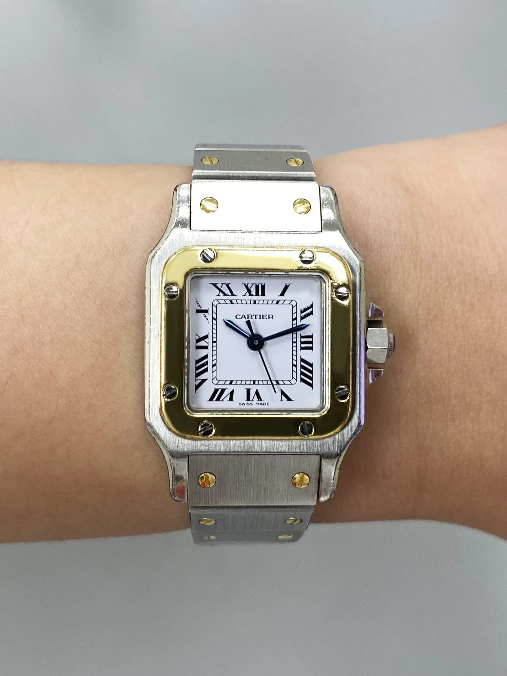 Cartier Santos Galbee 0902 Two-Tone Automatic Ladies Watch