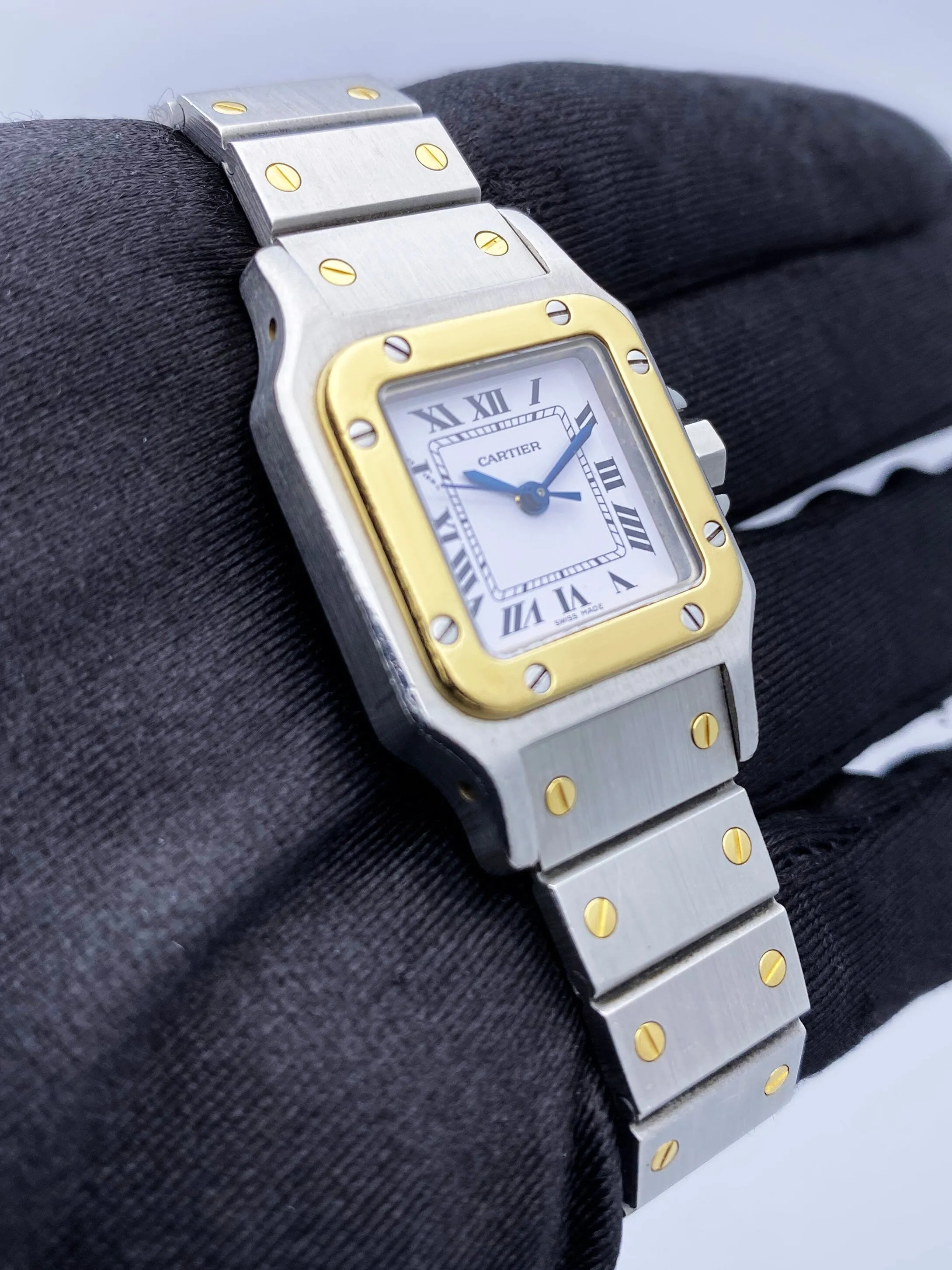 Cartier Santos Galbee 0902 Two-Tone Automatic Ladies Watch