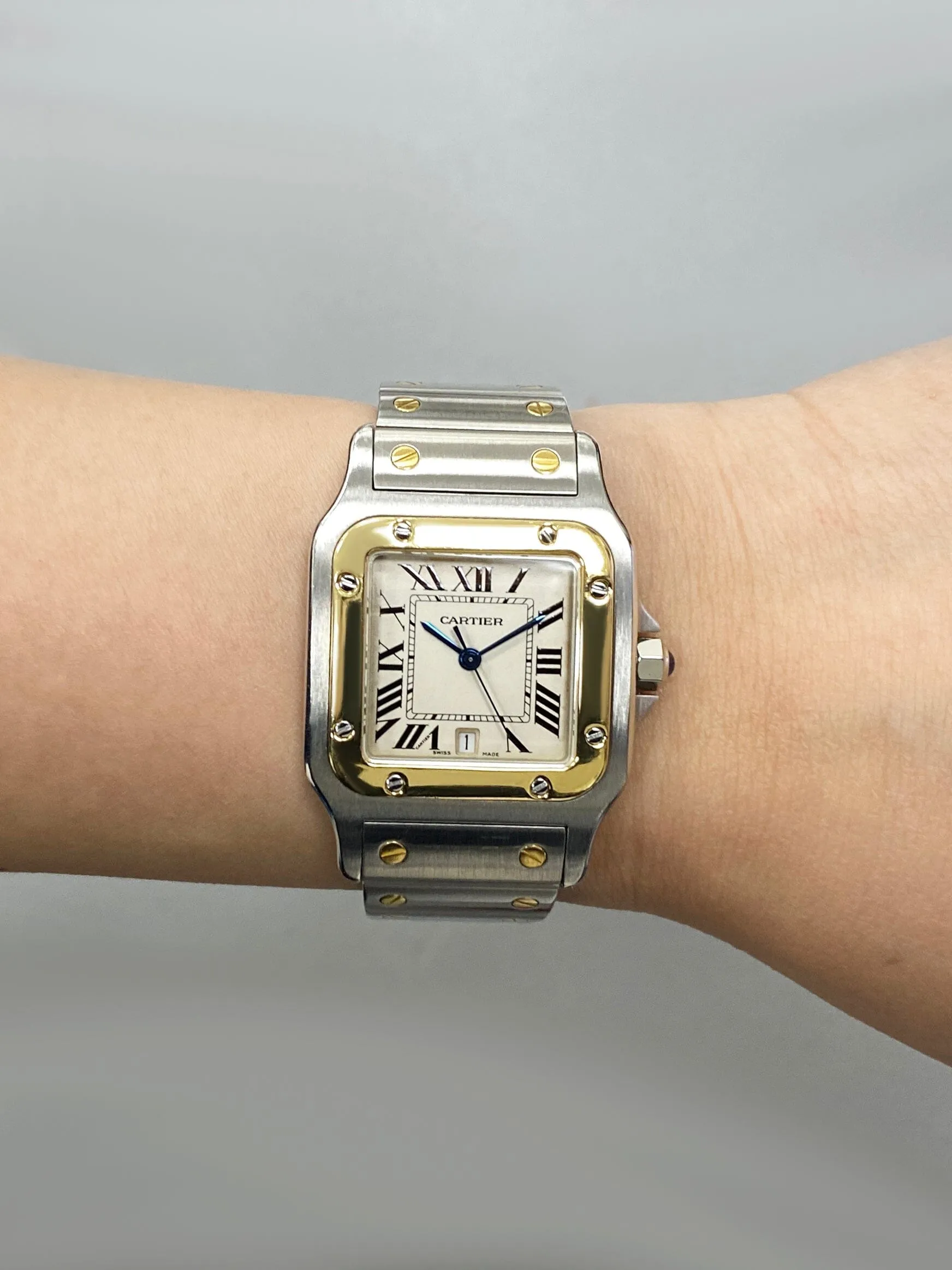 Cartier Santos Galbee W20011C4 Two Tone Mens Watch