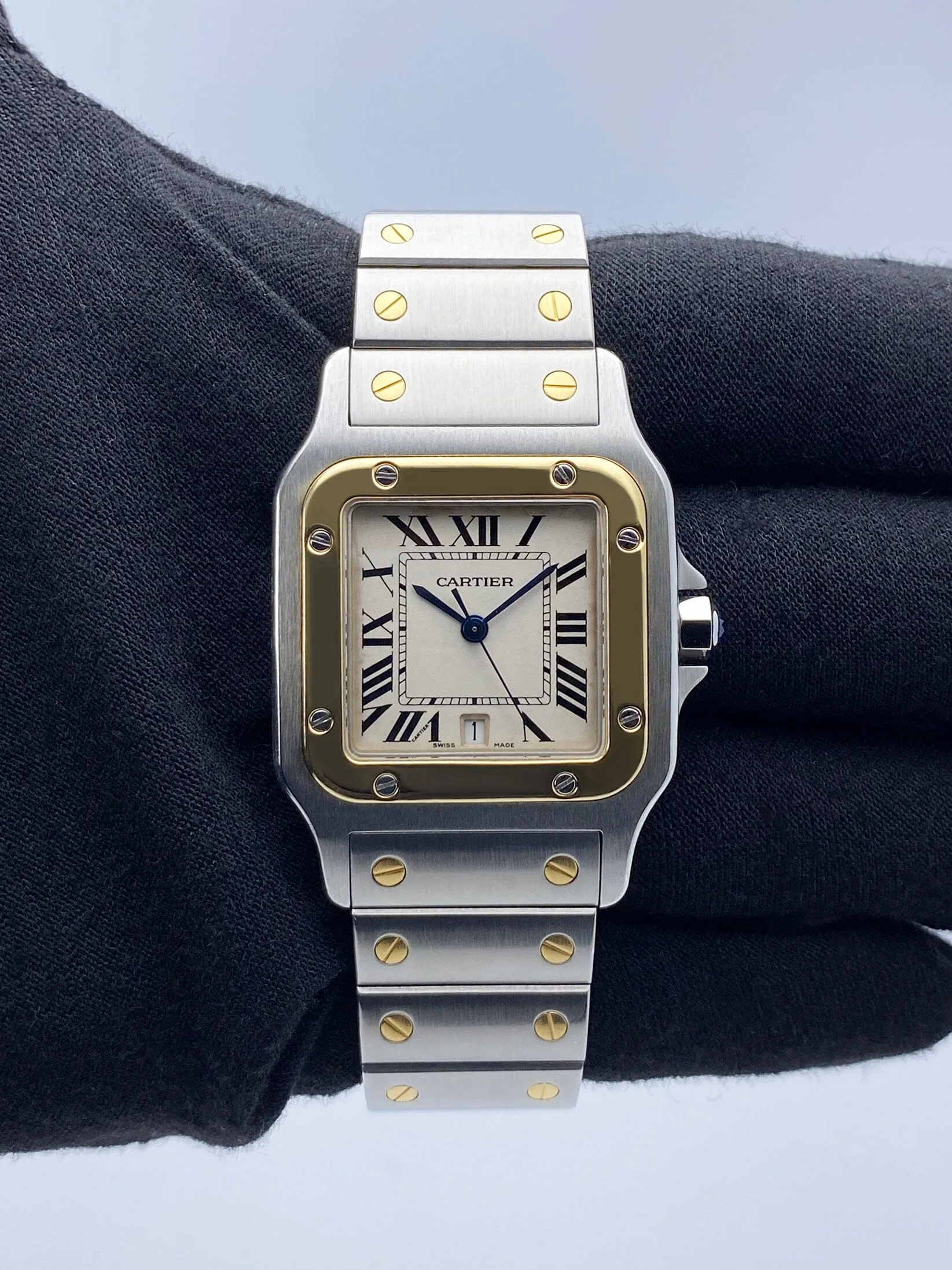 Cartier Santos Galbee W20011C4 Two Tone Mens Watch