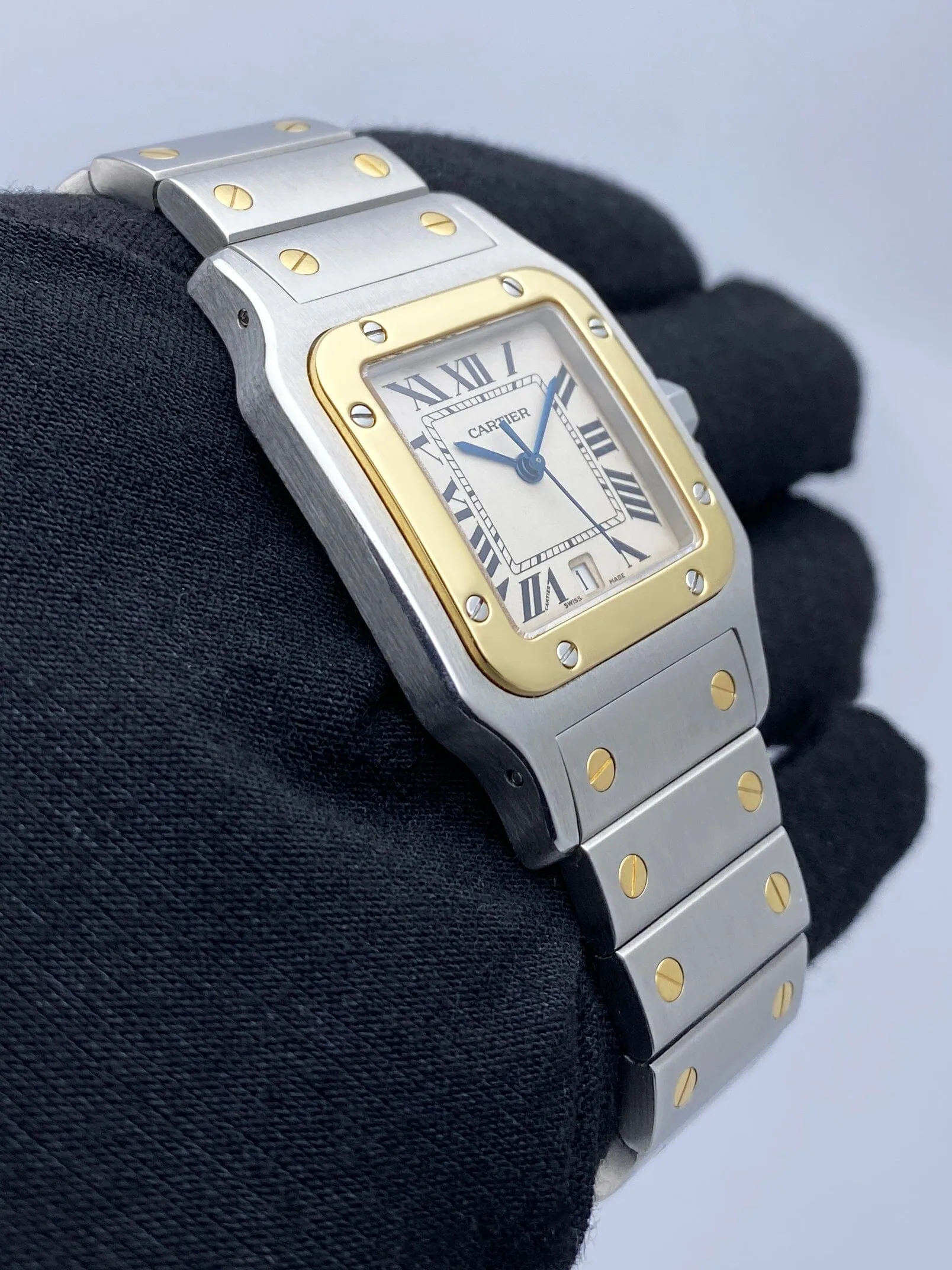 Cartier Santos Galbee W20011C4 Two Tone Mens Watch